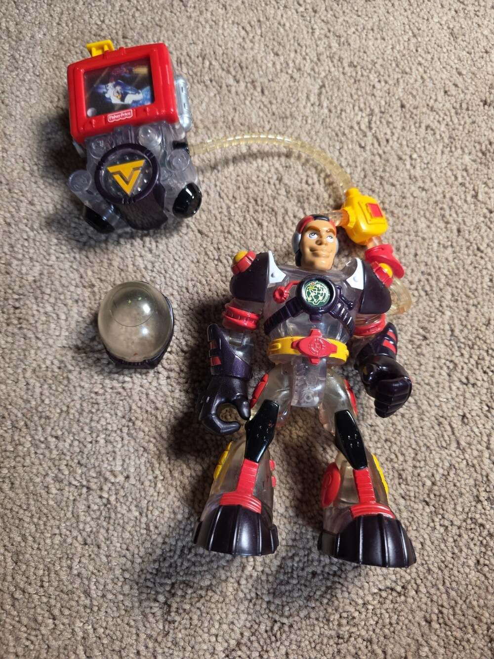 Fisher Price Rescue Heroes Roger Houston Voice Tech 78183 Figure Backpack